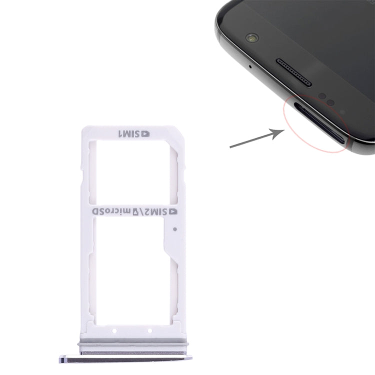 For Galaxy S7 2 SIM Card Tray / Micro SD Card Tray, For Galaxy S7, For Samsung Galaxy S7