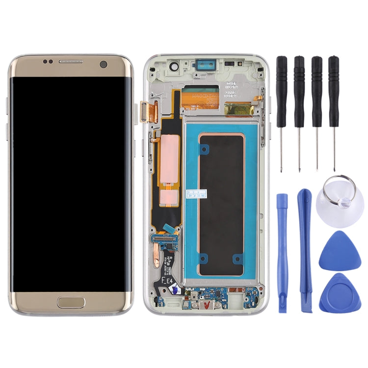 Original Super AMOLED Material LCD Screen and Digitizer Full Assembly(with Frame / Charging Port Flex Cable / Power Button Flex Cable / Volume Button Flex Cable) for Galaxy S7 Edge / G935F / G935FD, For Samsung Galaxy S7 Edge (Super AMOLED)