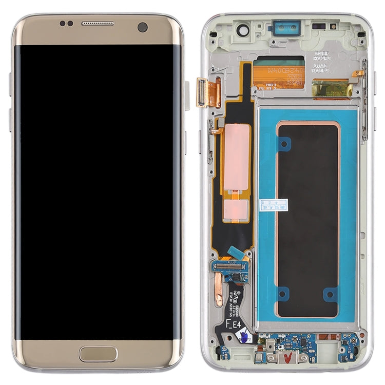 Original Super AMOLED Material LCD Screen and Digitizer Full Assembly(with Frame / Charging Port Flex Cable / Power Button Flex Cable / Volume Button Flex Cable) for Galaxy S7 Edge / G935F / G935FD, For Samsung Galaxy S7 Edge (Super AMOLED)