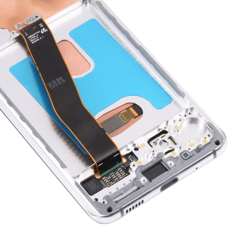 Original Dynamic AMOLED Material LCD Screen and Digitizer Full Assembly with Frame for Samsung Galaxy S20 4G SM-G980, For Samsung Galaxy S20 4G, For Samsung Galaxy S20 4G(Frame), For Samsung Galaxy S20 4G (Original)(Blue)