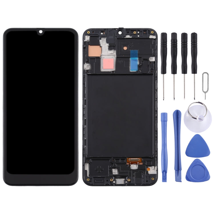 TFT Material LCD Screen and Digitizer Full Assembly With Frame for Samsung Galaxy A30, For Samsung Galaxy A30 (TFT)
