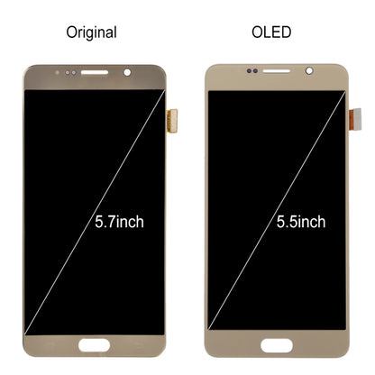 5.5 inch OLED Material LCD Screen and Digitizer Full Assembly for Samsung Galaxy Note 5, For Galaxy Note 5(OLED)