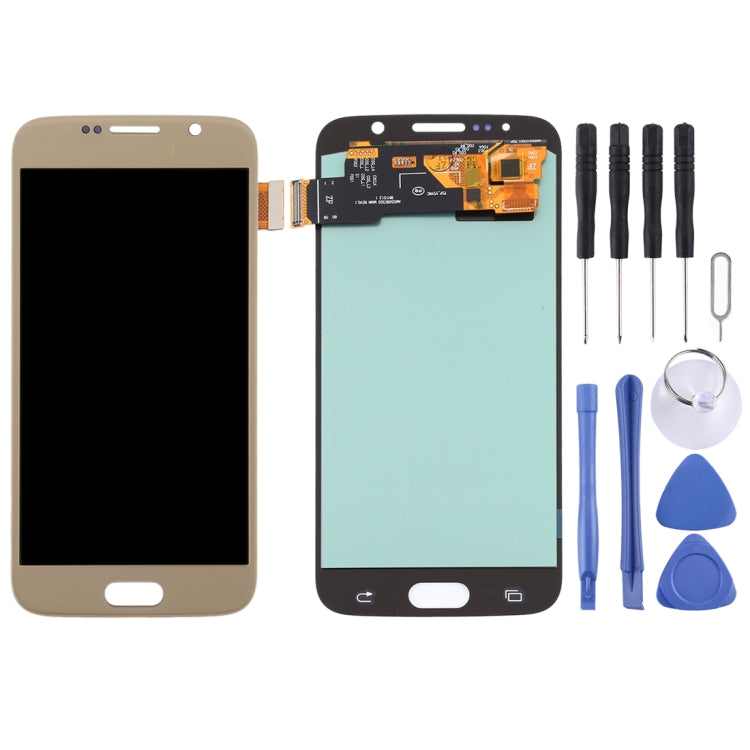 OLED Material LCD Screen and Digitizer Full Assembly for Samsung Galaxy S6, For Samsung Galaxy S6(OLED)
