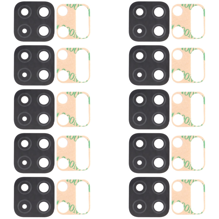 For Samsung Galaxy A22 SM-A225 10pcs Back Camera Lens, For Samsung Galaxy A22