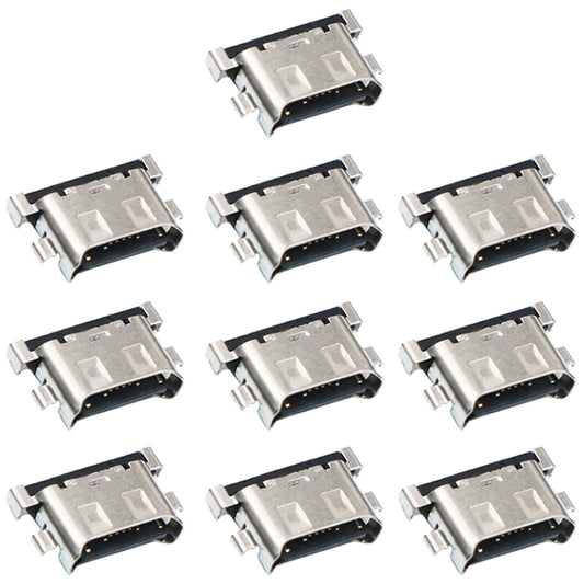 For Galaxy A50  A505F 10pcs Charging Port Connector, For Samsung Galaxy A50