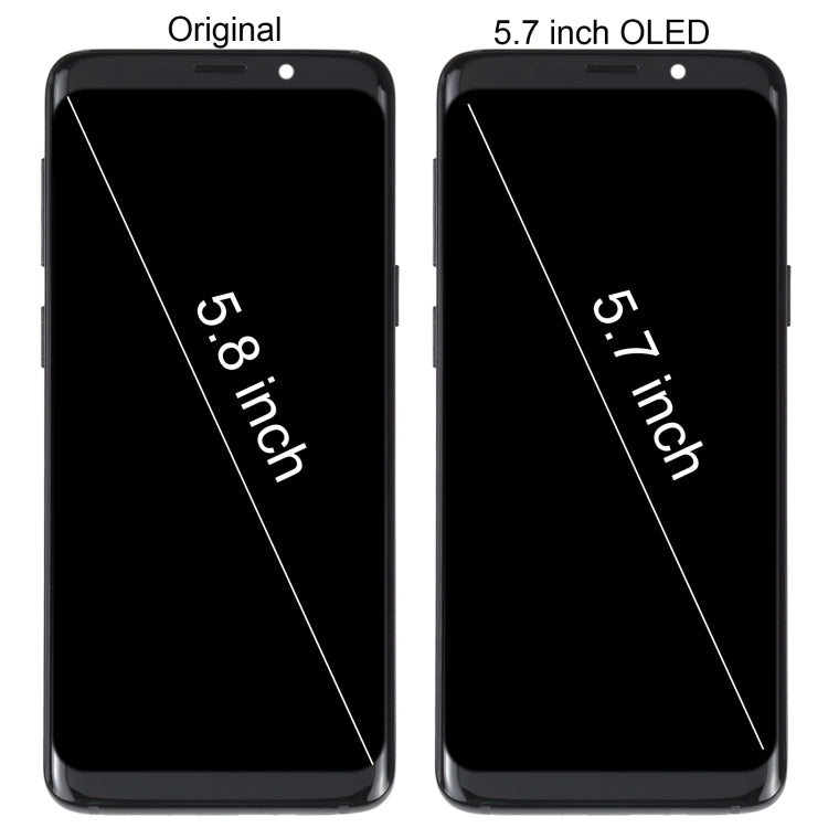 5.7 inch OLED LCD Screen For Samsung Galaxy S9 SM-G960 Digitizer Full Assembly with Frame, For Samsung Galaxy S9