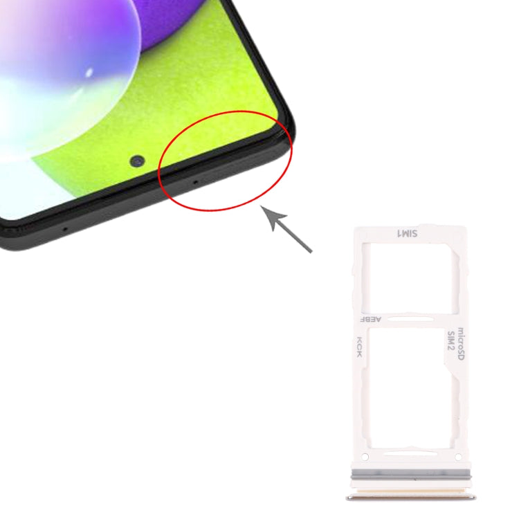 For Samsung Galaxy A72 SM-A725 SIM Card Tray + SIM Card Tray / Micro SD Card Tray, For Samsung Galaxy A72