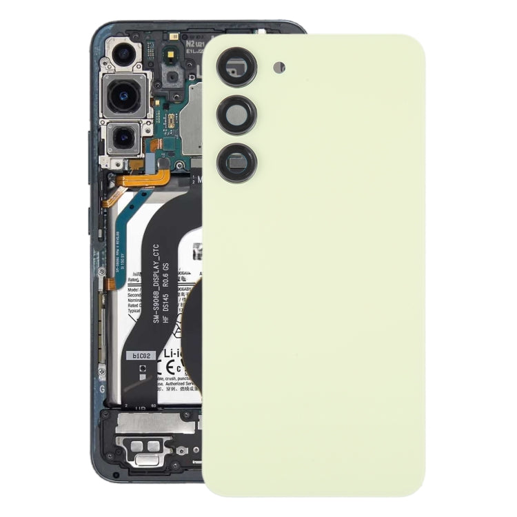 For Samsung Galaxy S23+ SM-S916B OEM Glass Battery Back Cover with Camera Lens Frame, For Samsung Galaxy S23+(with Camera Cover)