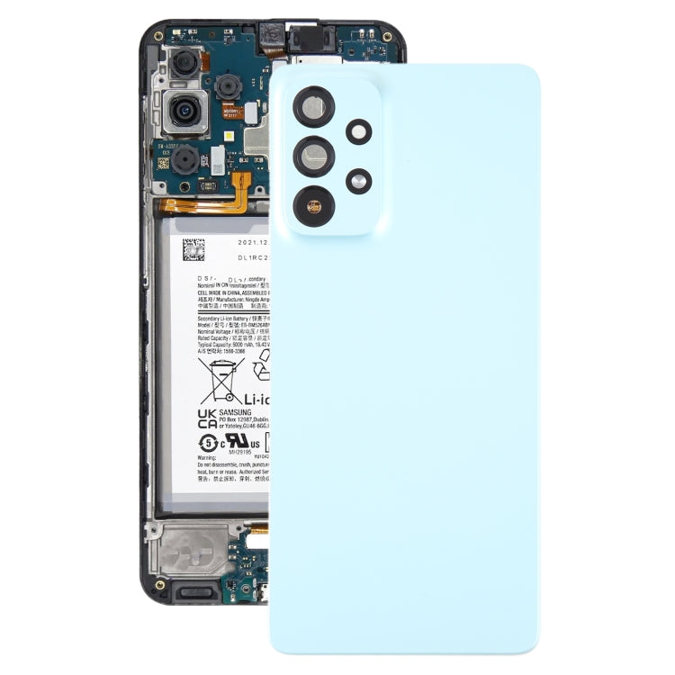 For Samsung Galaxy A73 5G SM-A736B Original Battery Back Cover with Camera Lens Frame, For Samsung Galaxy A73 5G(Original)