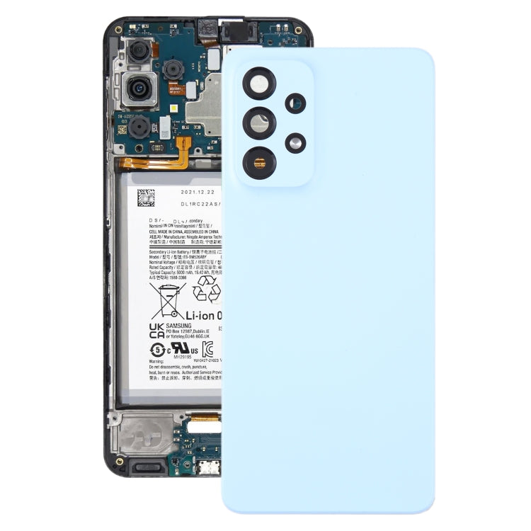 For Samsung Galaxy A53 5G SM-A536B Original Battery Back Cover with Camera Lens Frame, For Samsung Galaxy A53 5G(Original)