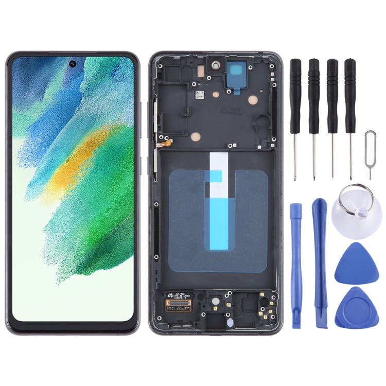 For Samsung Galaxy S21 FE 5G SM-G990B TFT Material LCD Screen Digitizer Full Assembly with Frame, Not Supporting Fingerprint Identification, For Samsung Galaxy S21 FE 5G(TFT)