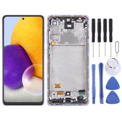 For Samsung Galaxy A72 4G SM-A725 6.43 inch Original LCD Screen Digitizer Full Assembly with Frame, For Samsung Galaxy A72 4G 6.43 inch(OLED)