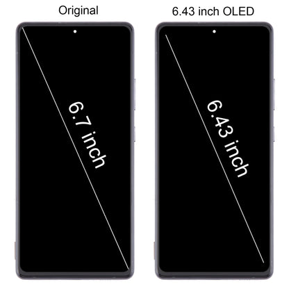 For Samsung Galaxy A71 5G SM-A716B 6.43 inch OLED LCD Screen Digitizer Full Assembly with Frame, For Samsung Galaxy A71 5G 6.43 inch(OLED)