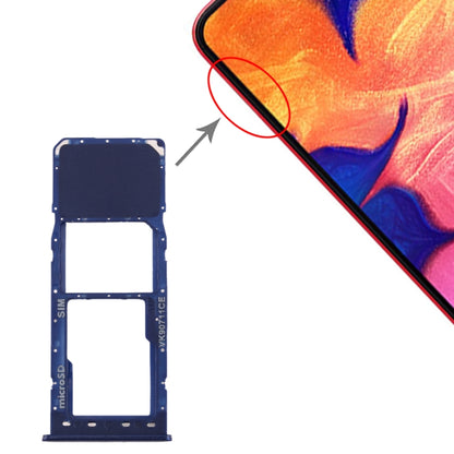 For Galaxy A10 SIM Card Tray + Micro SD Card Tray, For Samsung Galaxy A10(single)