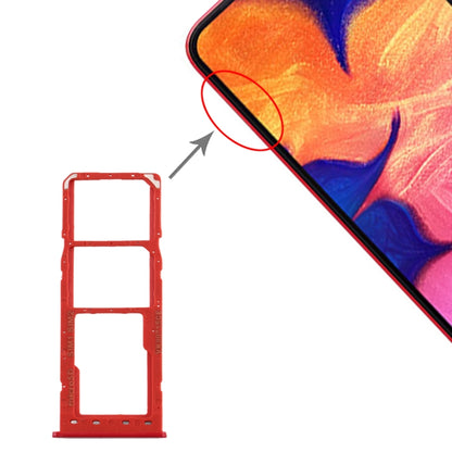 For Galaxy A10 SIM Card Tray + SIM Card Tray + Micro SD Card Tray, For Samsung Galaxy A10, For Galaxy A10