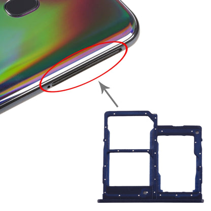 For Galaxy A40 SIM Card Tray + SIM Card Tray + Micro SD Card Tray, For Samsung Galaxy A40 (Dark Blue), For Samsung Galaxy A40, For Galaxy A40(Red), For Galaxy A40