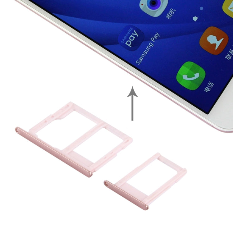 For Galaxy J5 Prime / G570 & J7 Prime / G610 SIM Card Tray + Micro SD & SIM Card Tray, Galaxy J5 Prime, For Galaxy G570 & G610, For Galaxy G610