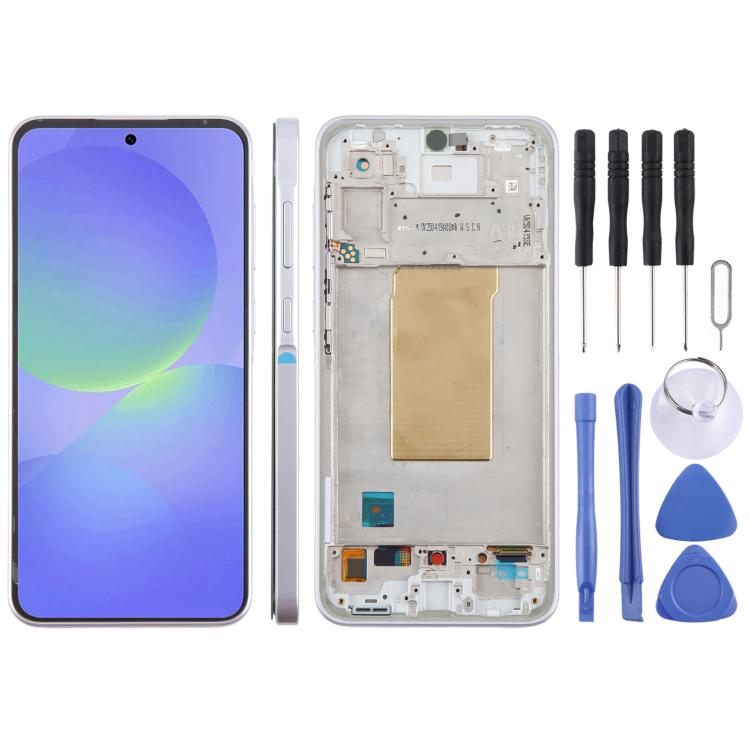 For Samsung Galaxy A36 SM-A366B 6.67 inch OLED LCD Screen Digitizer Full Assembly with Frame, For Galaxy A36