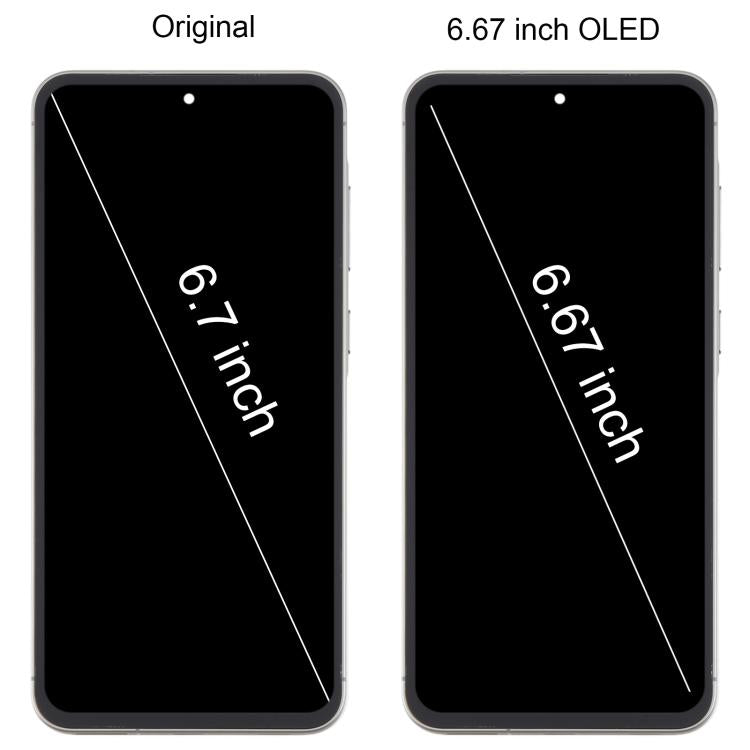 For Samsung Galaxy A56 SM-A566B 6.67 inch OLED LCD Screen Digitizer Full Assembly with Frame, For Galaxy A56