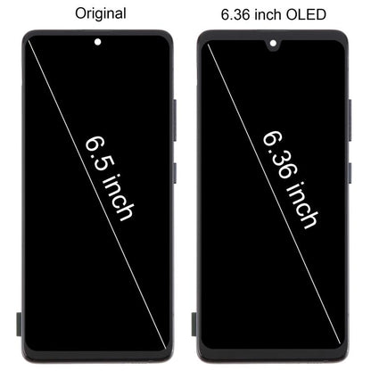 For Samsung Galaxy A51 5G SM-A516 6.36 inch OLED LCD Screen Digitizer Full Assembly with Frame, For Samsung Galaxy A51 5G 6.36 inch