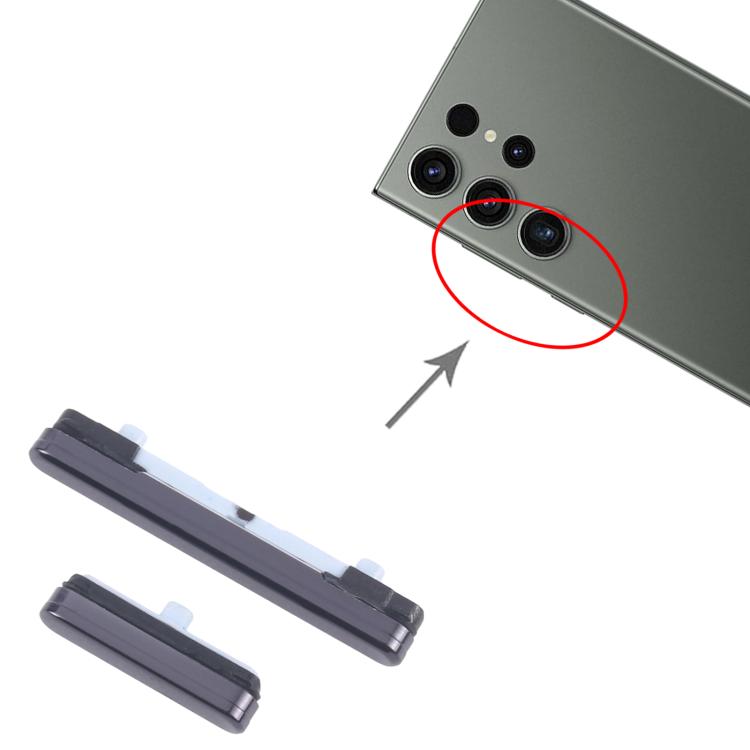 For Samsung Galaxy S23 Ultra SM-S918B 10pcs Power Button and Volume Control Button, For Samsung Galaxy S23 Ultra