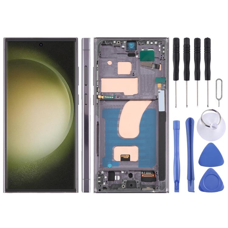 For Samsung Galaxy S23 Ultra SM-S918B 6.72 inch TFT LCD Screen Digitizer Full Assembly with Frame, Not Supporting Fingerprint Identification, For Samsung Galaxy S23 Ultra SM-S918B 6.72 inch(Not Fingerprint)