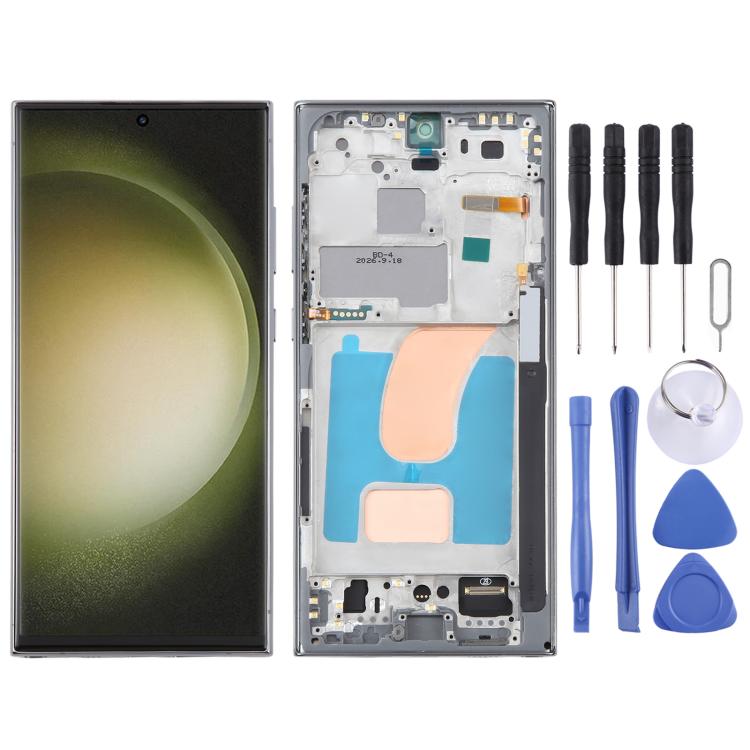 For Samsung Galaxy S23 Ultra SM-S918B 6.72 inch TFT LCD Screen Digitizer Full Assembly with Frame, Not Supporting Fingerprint Identification, For Samsung Galaxy S23 Ultra SM-S918B 6.72 inch(Not Fingerprint)