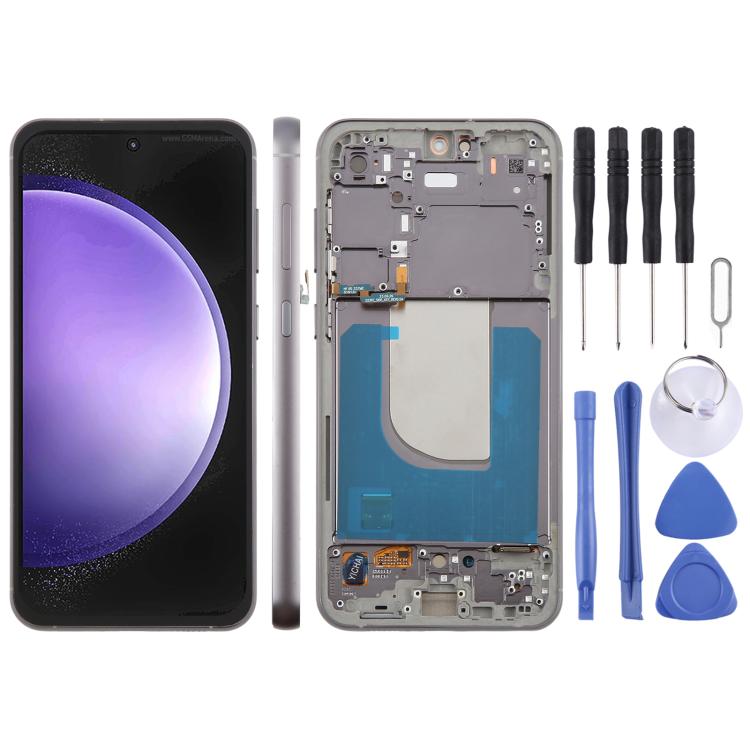 For Galaxy S23 FE Original LCD Screen Digitizer Full Assembly with Frame, For Galaxy S23 FE(Original)