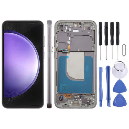 For Galaxy S23 FE Original LCD Screen Digitizer Full Assembly with Frame, For Galaxy S23 FE(Original)