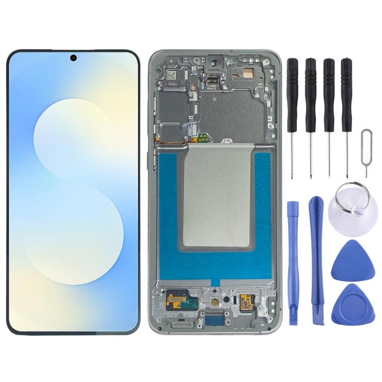 For Galaxy S25 FE SM-S731B Original LCD Screen Digitizer Full Assembly with Frame, For Galaxy S25 FE(Original), For Galaxy S25 FE(Original Main LCD)