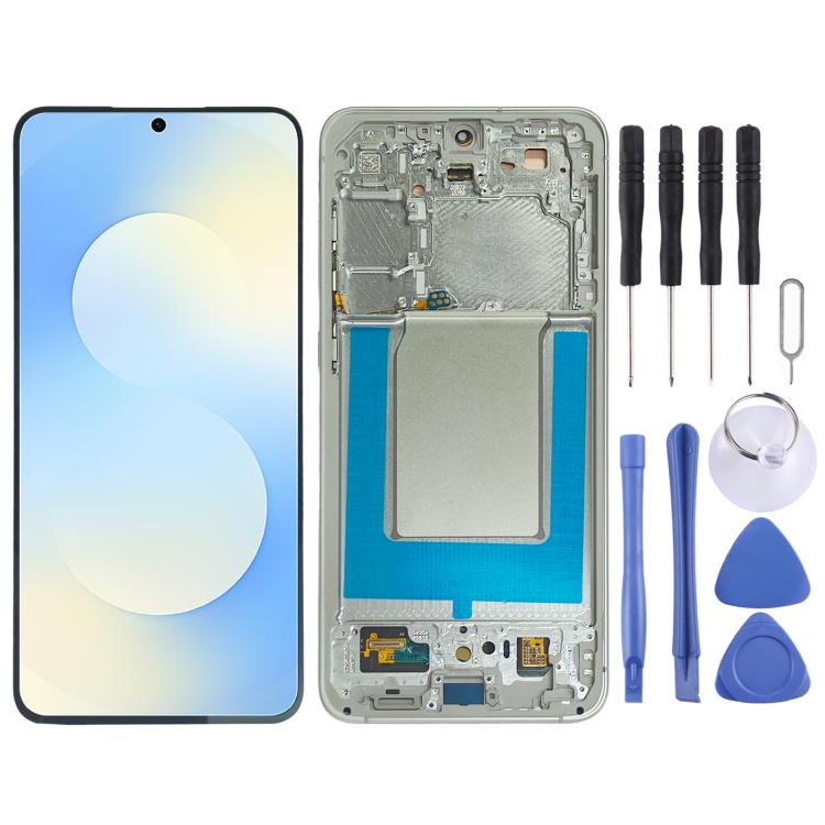 For Galaxy S25 FE SM-S731B Original LCD Screen Digitizer Full Assembly with Frame, For Galaxy S25 FE(Original), For Galaxy S25 FE(Original Main LCD)