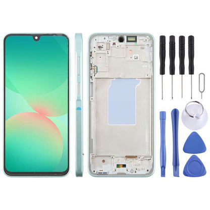 For Galaxy A26 SM-A266B Original LCD Screen Digitizer Full Assembly with Frame, For Galaxy A26(Original)