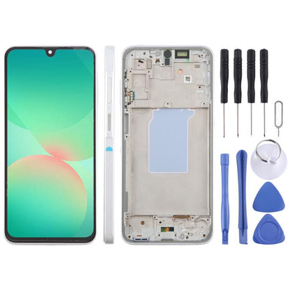 For Galaxy A26 SM-A266B Original LCD Screen Digitizer Full Assembly with Frame, For Galaxy A26(Original)