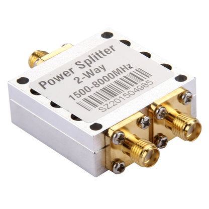 1500-8000MHz SMA Female Adapter 2-Way Power Splitter, 2-Way Power Splitter