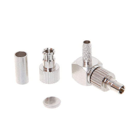 2 in 1 TS9 / CRC9 Male Right Angle RF Coaxial Card Connector for RG174 / 178 / 316 LMR100
