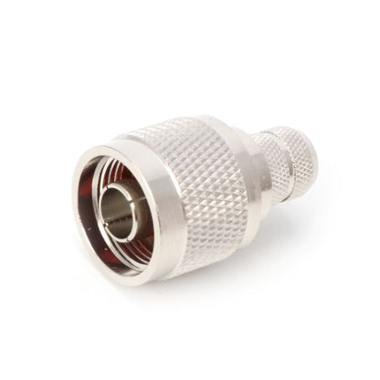 1 Set N Type Plug RF Connector Coaxial Adapter Converter for LMR400 RG8 Cable
