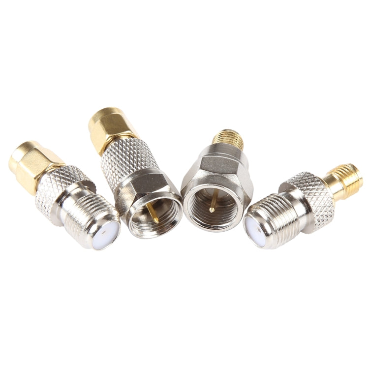 4 in 1 F To SMA RF Coaxial Connector Adapter, F To SMA