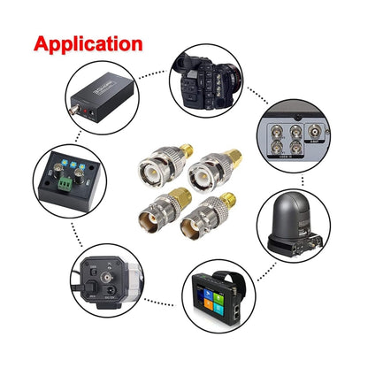 4 in 1 BNC To SMA RF Coaxial Connector Adapter, BNC To SMA