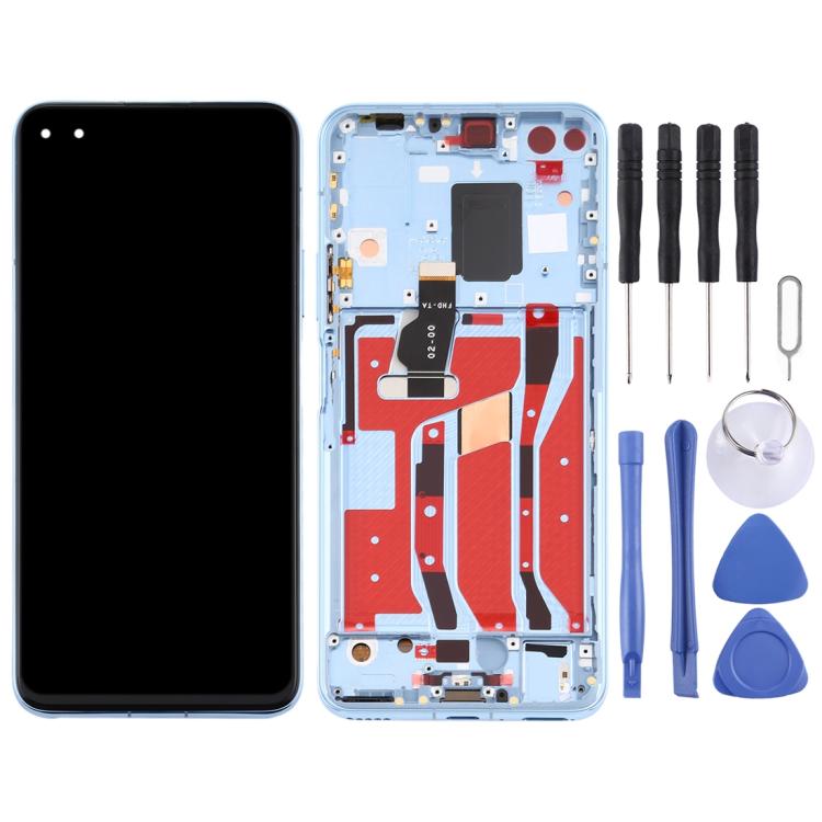 LCD Screen and Digitizer Full Assembly with Frame for Huawei Nova 6 5G, For Huawei Nova 6 5G, For Huawei Nova 6 5G(Purple), For Huawei Nova 6 5G (Dark Blue)