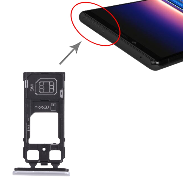 SIM Card Tray + SIM Card Tray / Micro SD Card Tray for Sony Xperia 1 / Xperia XZ4, For Sony Xperia 1 / Xperia XZ4 (Dual Card)