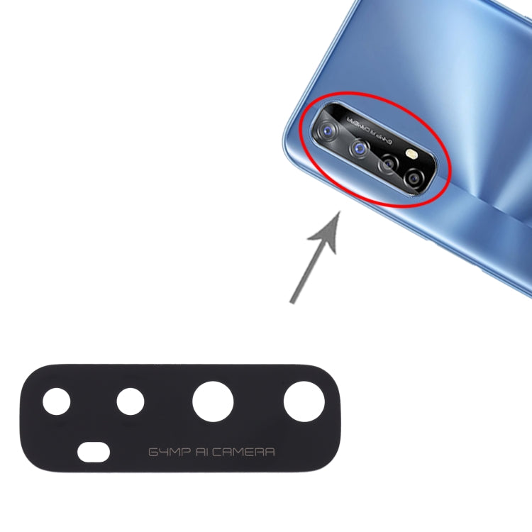 For OPPO Realme 7 10pcs Back Camera Lens, For OPPO Realme 7
