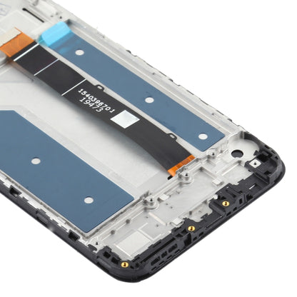 LCD Screen and Digitizer Full Assembly With Frame for LG Q61, For LG Q61