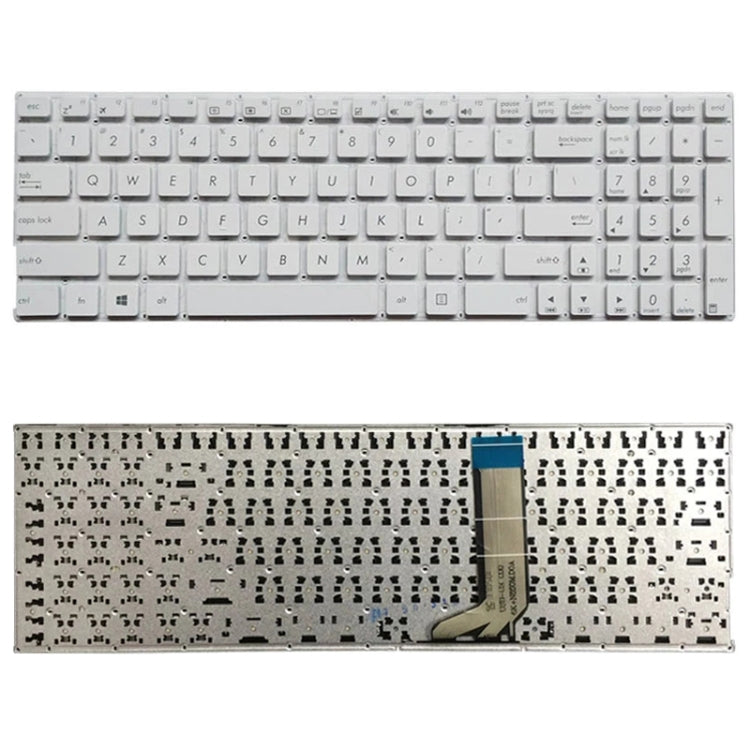 US Version Keyboard for Asus X556 X556U X556UA X556UB X556UF X556UJ X556UQ X556UR X556UV, For Asus X556 (Black), For Asus X556 (White)