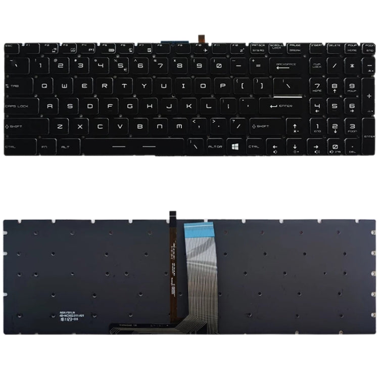 US Version Keyboard with Backlight for MSI GT62 GT72 GE62 GE72 GS60 GS70 GL62 GL72 GP62 GT72S GP72 GL63 GL73, For MSI GT62 (Red), For MSI GT62(White)
