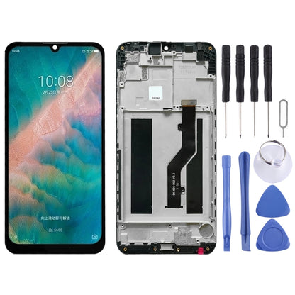 LCD Screen and Digitizer Full Assembly with Frame for ZTE Blade V10 Vita, For ZTE Blade V10 Vita