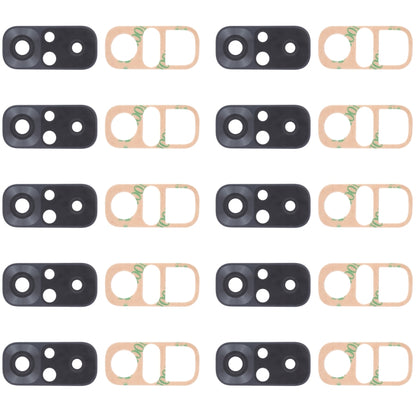 10 PCS Back Camera Lens for Xiaomi Redmi Note 10 4G M2101K7AI M2101K7AG, For Xiaomi Redmi Note 10 4G, For Xiaomi Redmi Note 10 4G(Black)