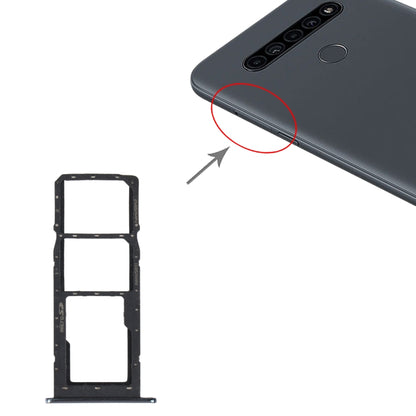 SIM Card Tray + SIM Card Tray + Micro SD Card Tray for LG K41S LMK410EMW LM-K410EMW LM-K410, For LG K41S (Double SIM)