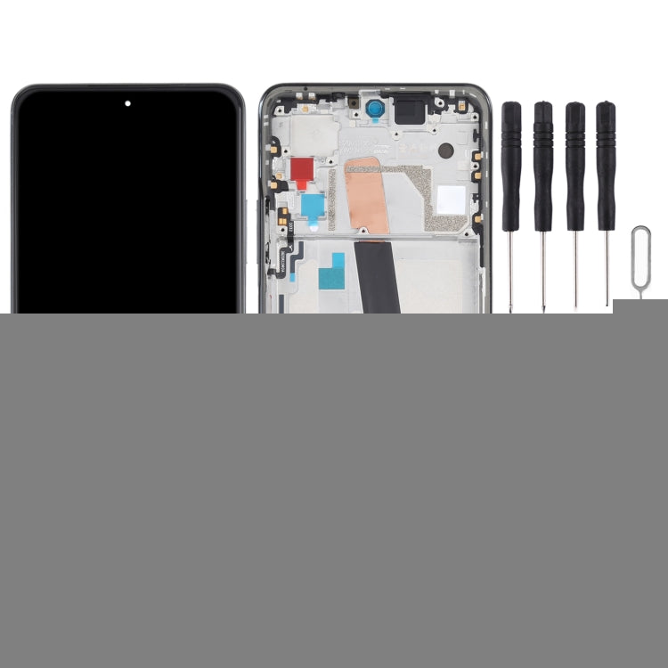 OLED Material LCD Screen and Digitizer Full Assembly With Frame for Xiaomi Redmi K40 / Redmi K40 Pro / Redmi K40 Pro+ / Mi 11i / Poco F3 / M2012K11AC M2012K11C M2012K11AG M2012K11G, For Xiaomi Redmi K40