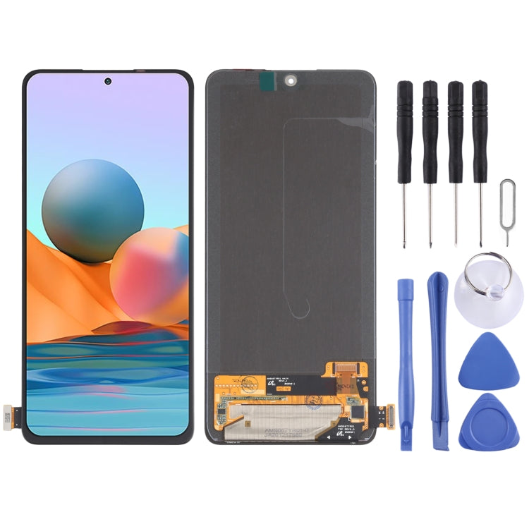 Original OLED Material LCD Screen and Digitizer Full Assembly for Xiaomi Redmi Note 10 Pro 4G / Redmi Note 10 Pro (India) / Redmi Note 10 Pro Max (4G) M2101K6G M2101K6R M2101K6P M2101K6I, For Xiaomi Redmi Note 10 Pro 4G