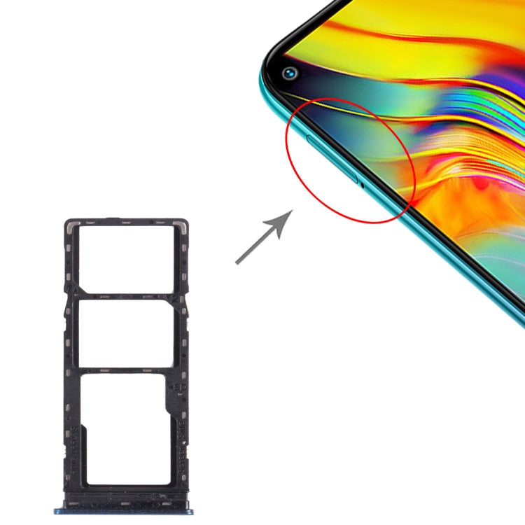 For Infinix Hot 9 X655C X655 X655D SIM Card Tray + SIM Card Tray + Micro SD Card Tray, For Infinix Hot 9